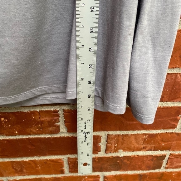 Lane Bryant Womens 22/24 Gray Focus Fabulous Keyhole Mesh Active Top - Picture 8 of 9